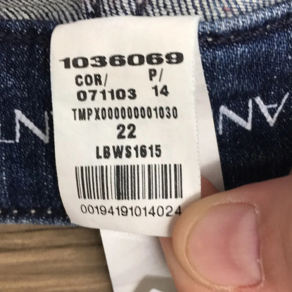 Lane Bryant Boyfriend Jeans Womens 22 Medium Bleach Splatter Cotton Distressed‎ - Picture 13 of 13